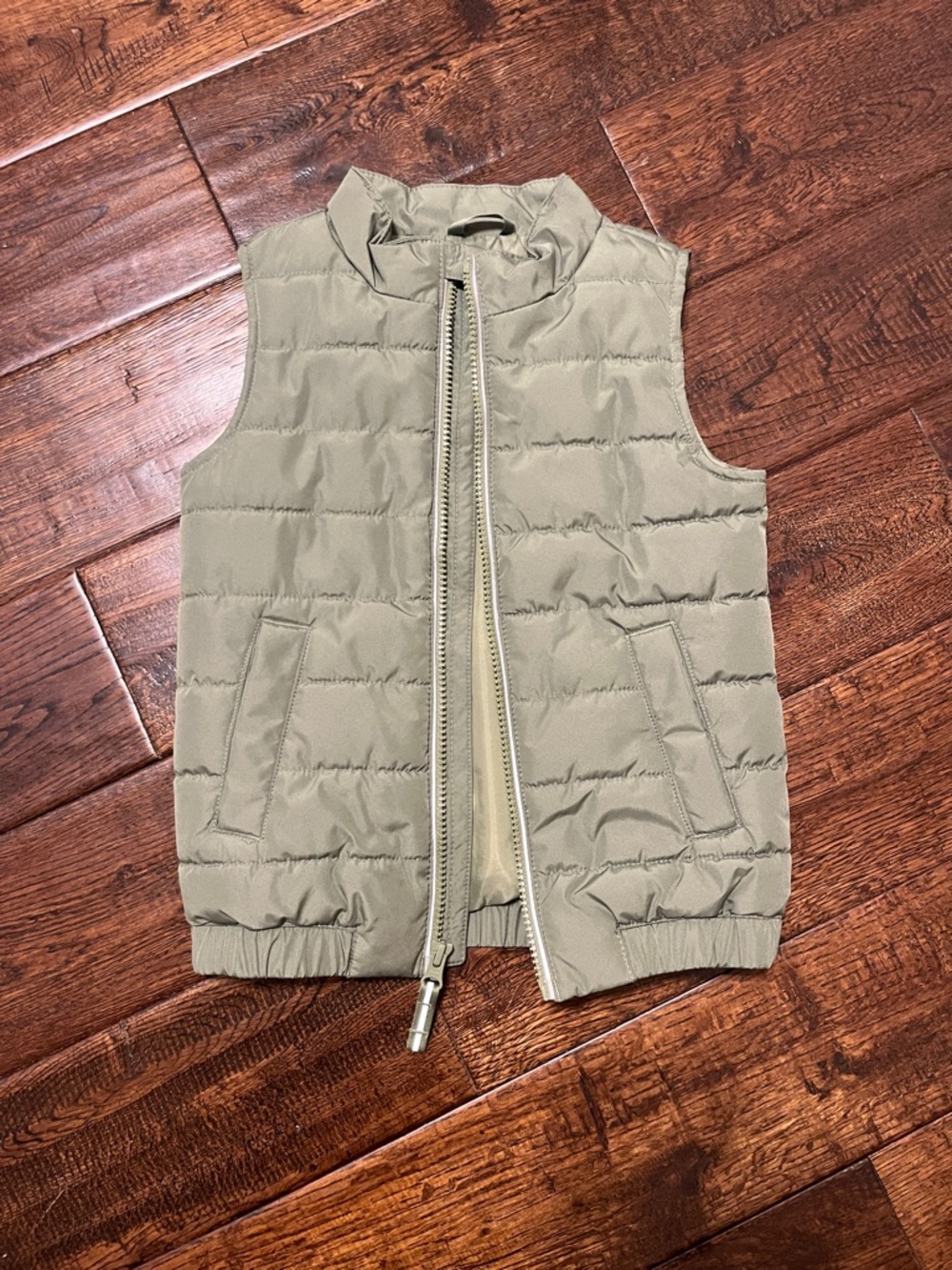 Green Quilted Puffer Vest